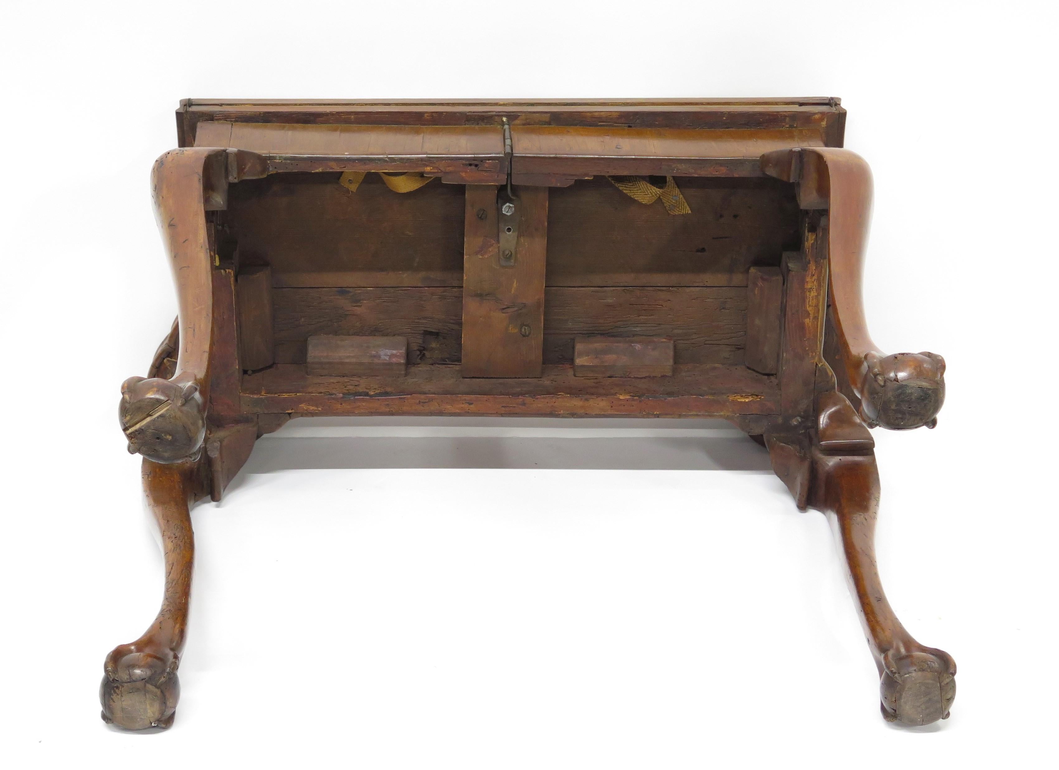 George II Walnut Carved Games / Card Table     For Sale 7