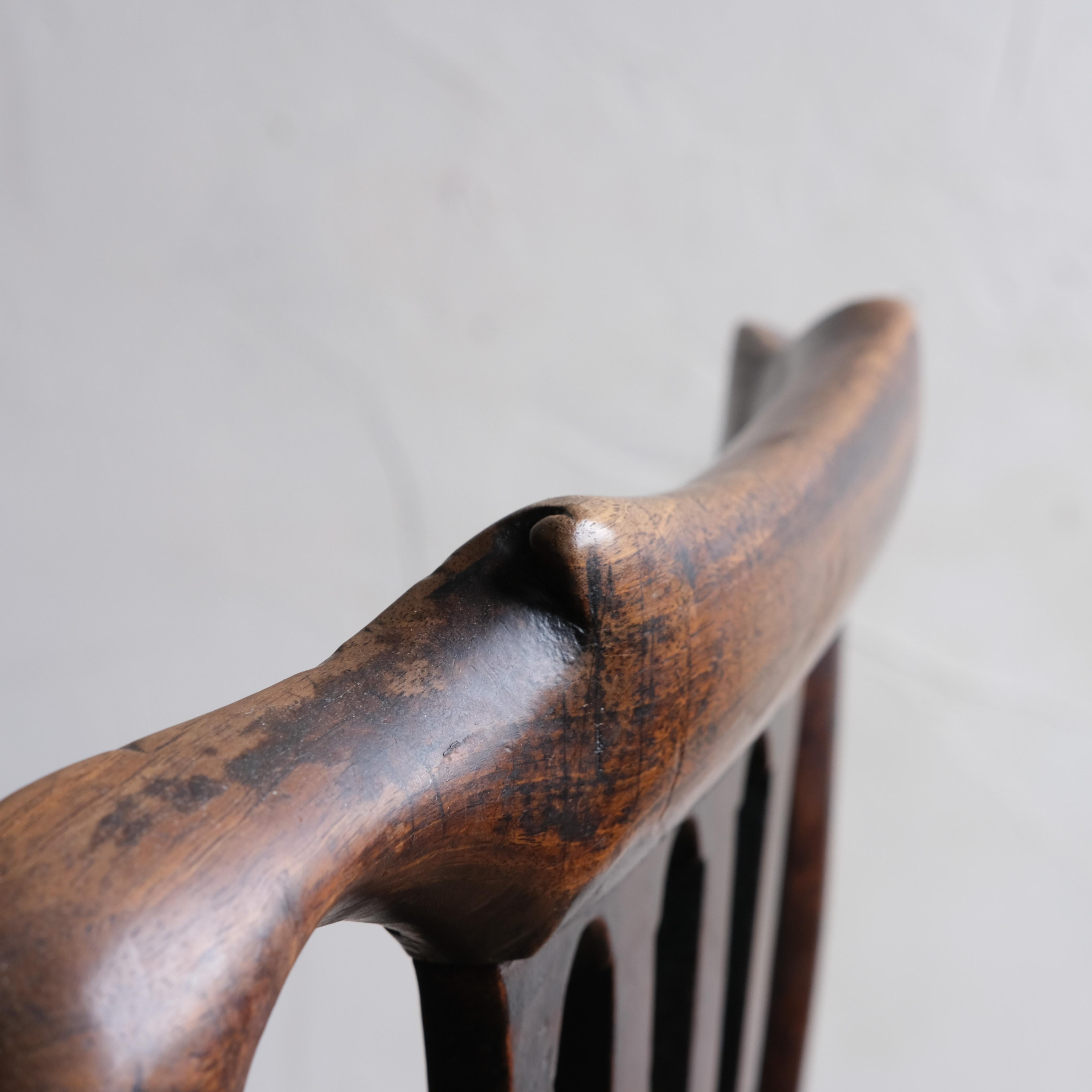 George II Walnut Chair with Needlework Seat Pad 2