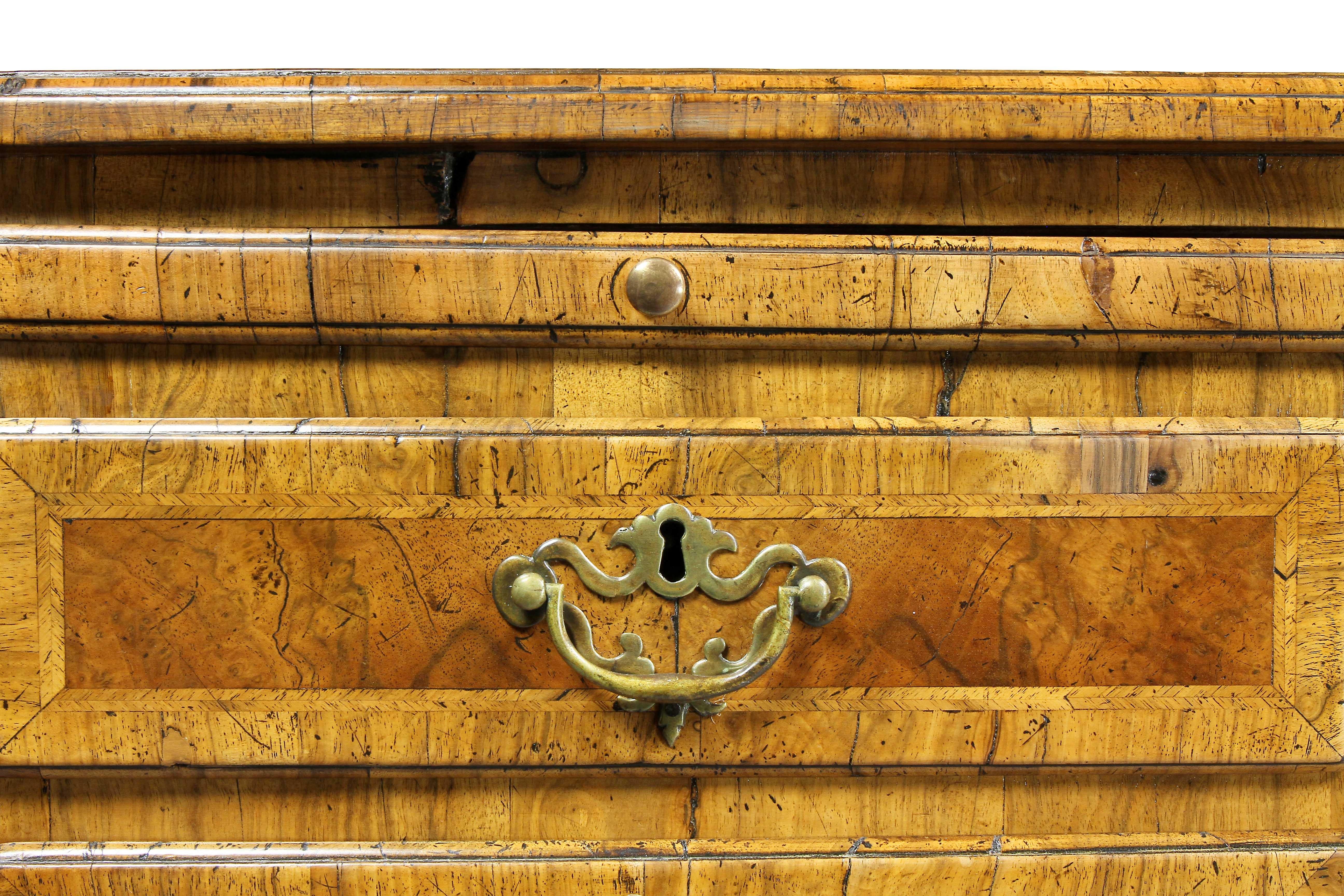 Mid-18th Century George II Walnut Chest of Drawers