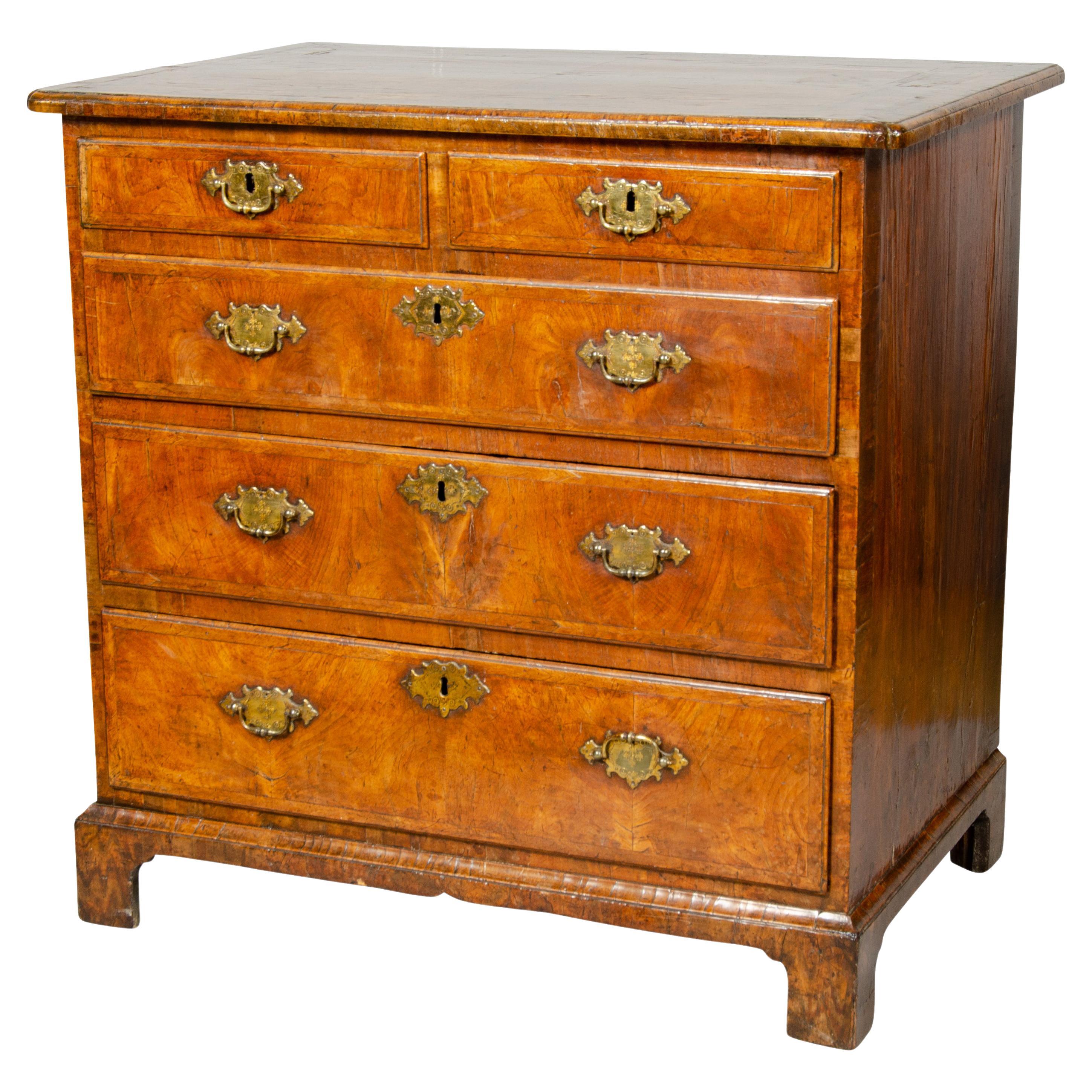 George II Walnut Chest of Drawers