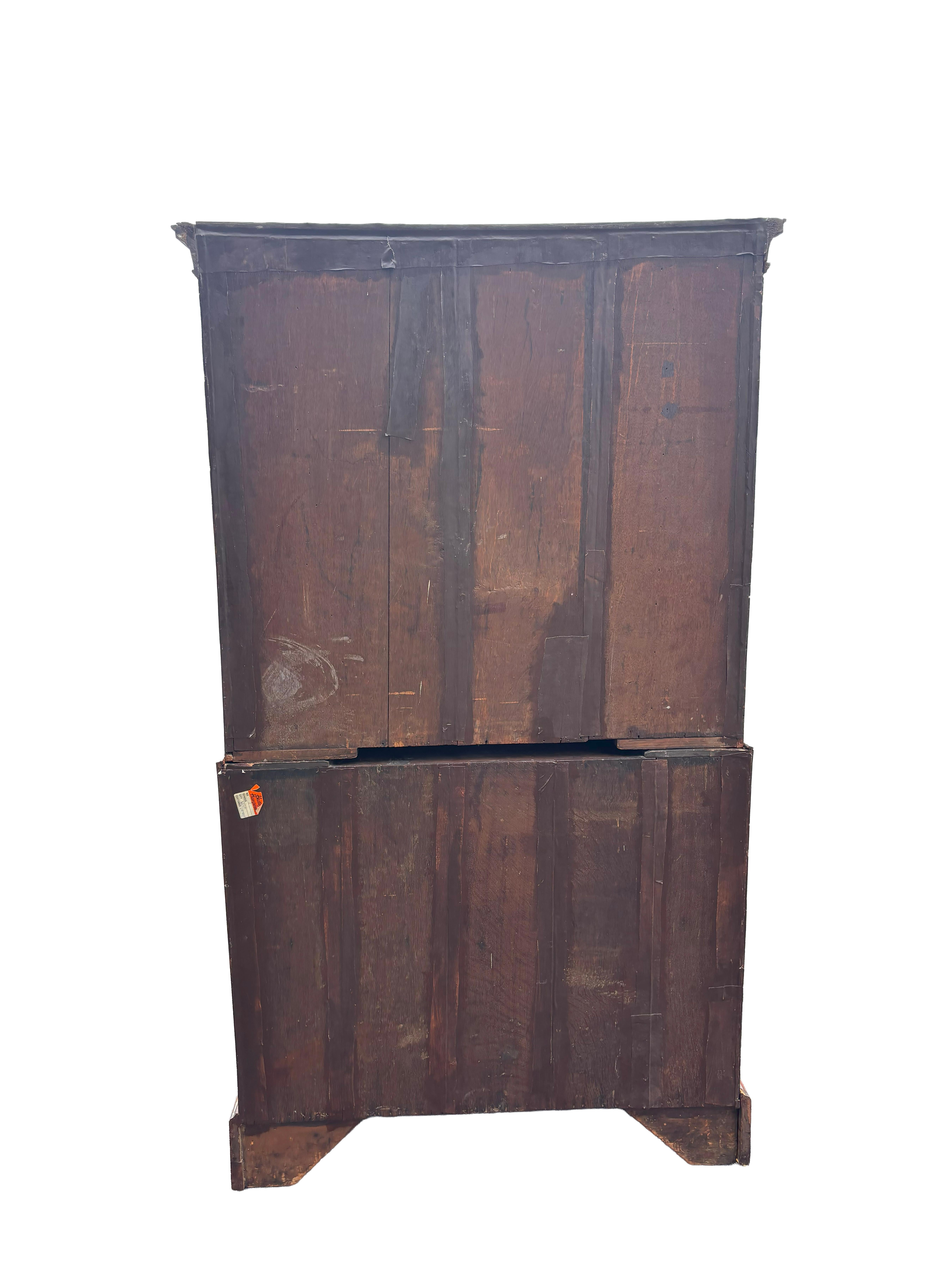 Mid-18th Century George II Walnut Chest On Chest For Sale