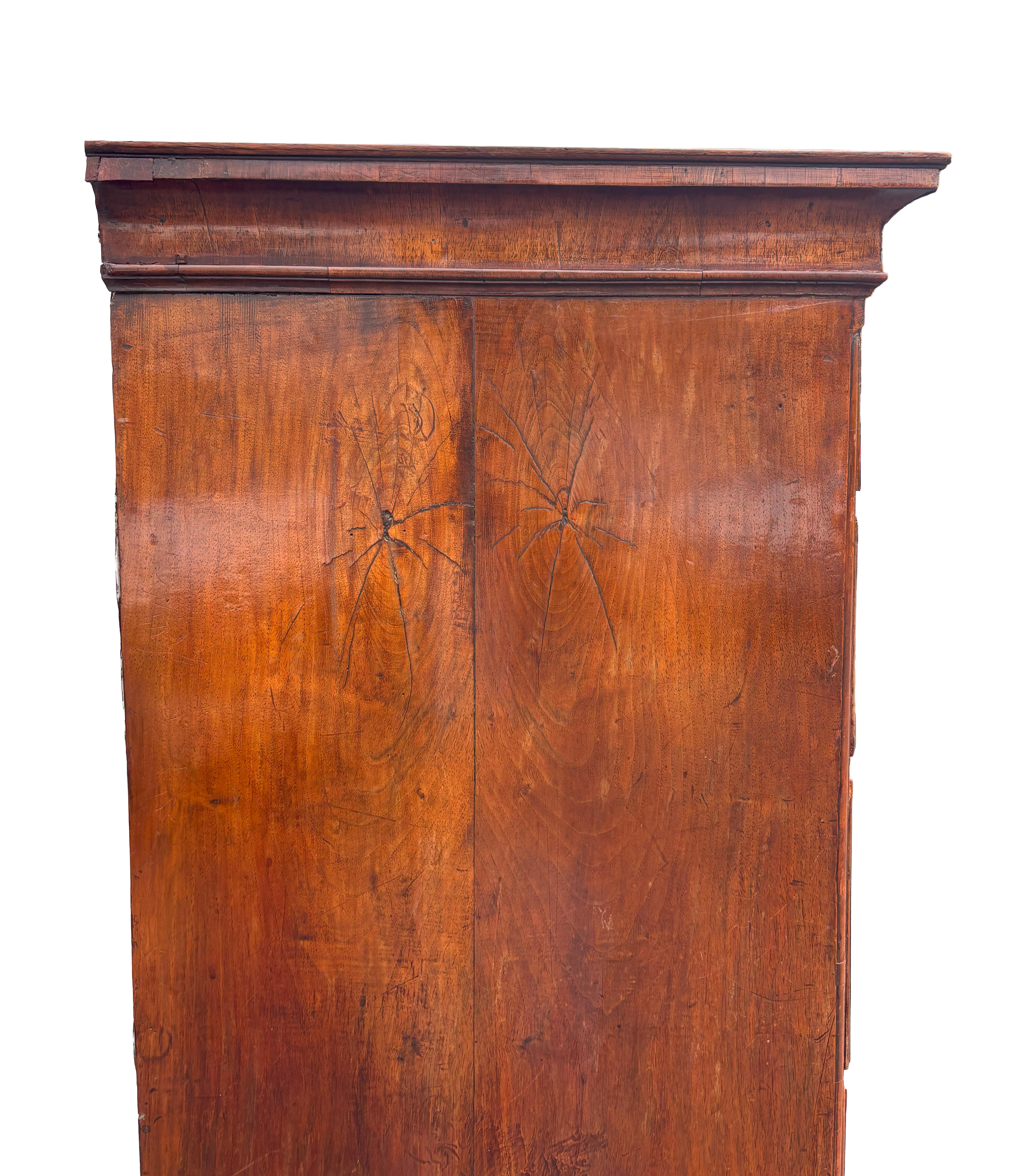 George II Walnut Chest On Chest For Sale 1