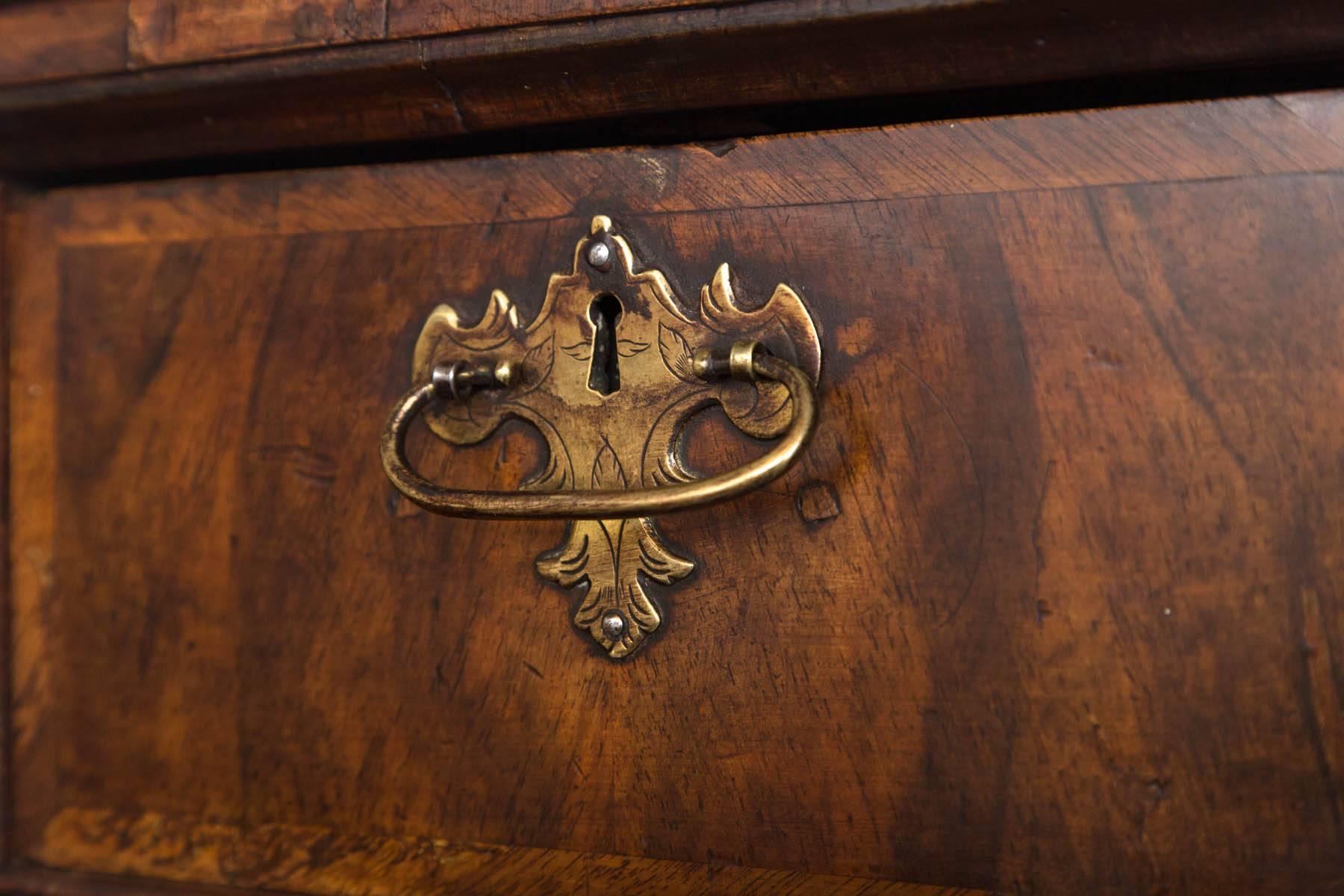 British George II Walnut Chest on Stand For Sale