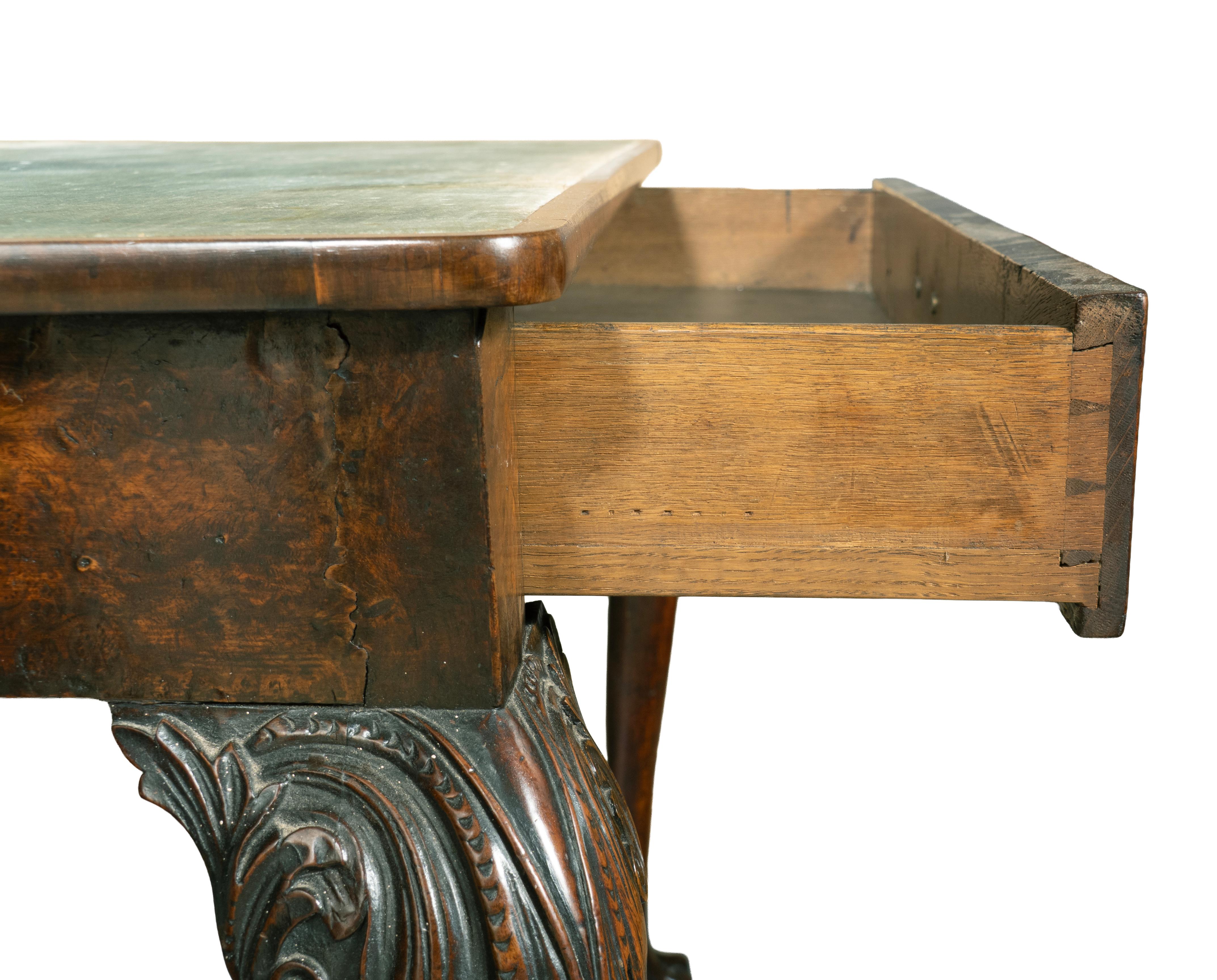 George II Walnut Concertina Action Games Table For Sale 9