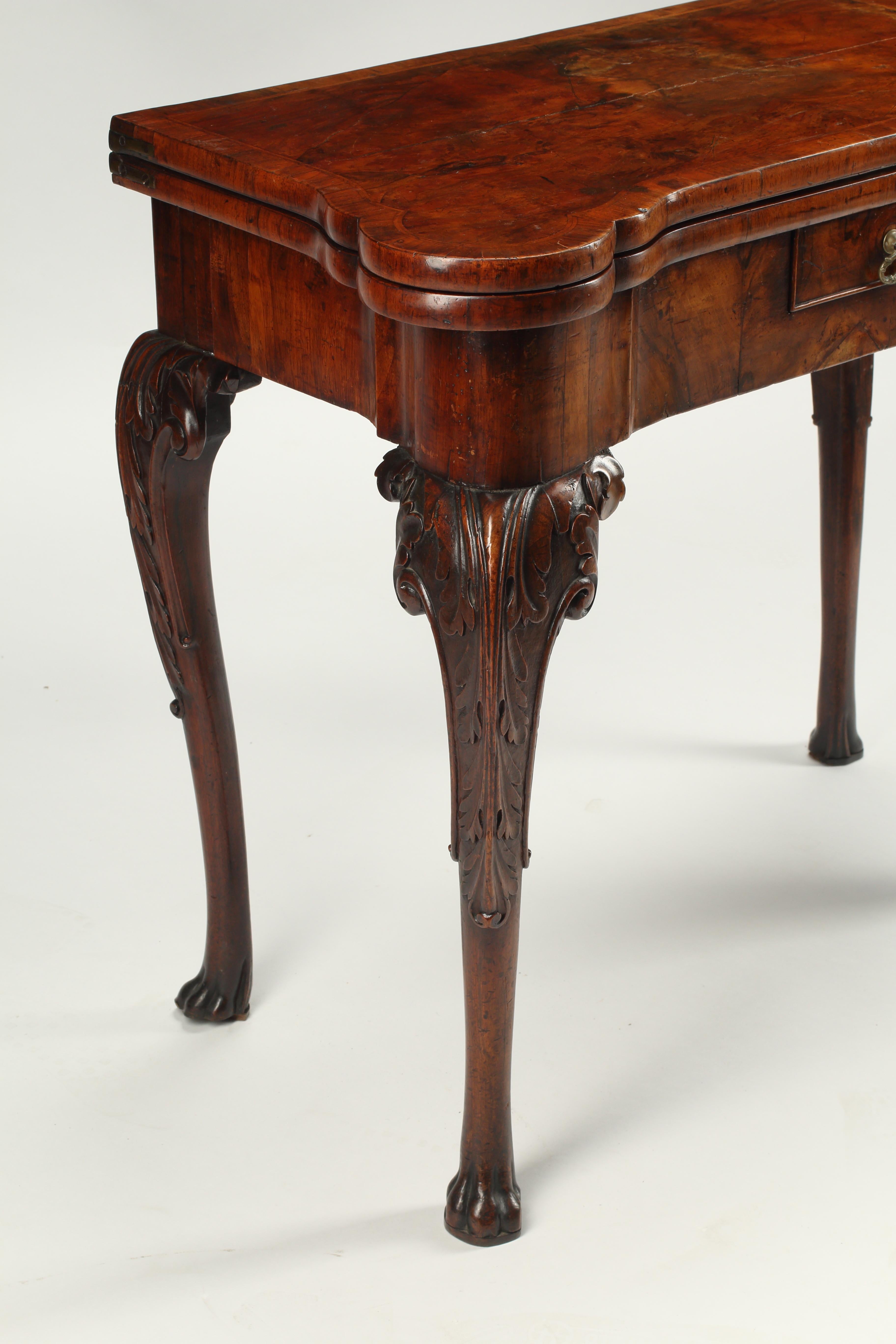 18th Century George II Walnut Games Table, Irish For Sale