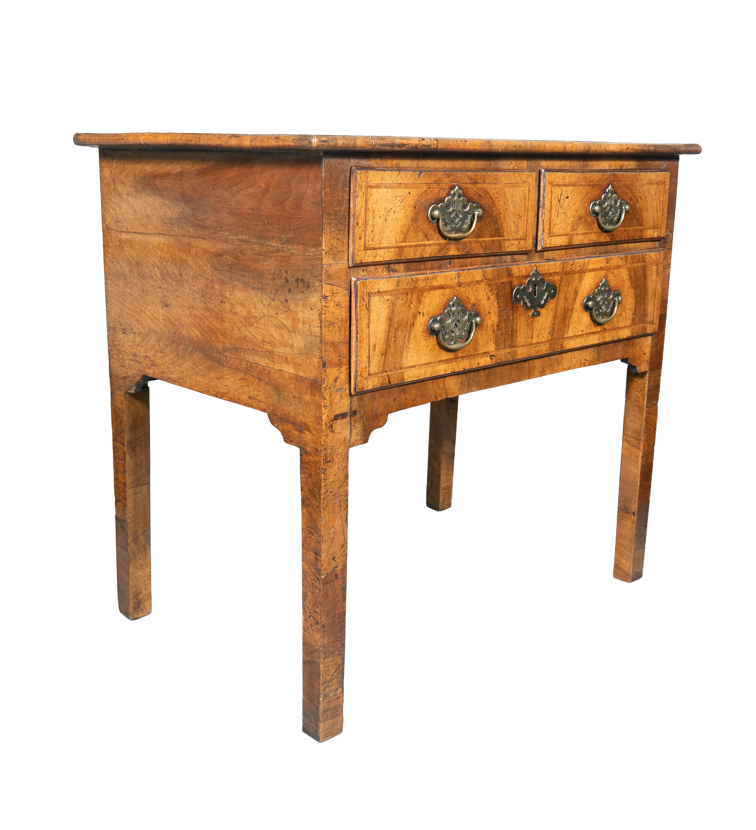 English George II Walnut Lowboy For Sale