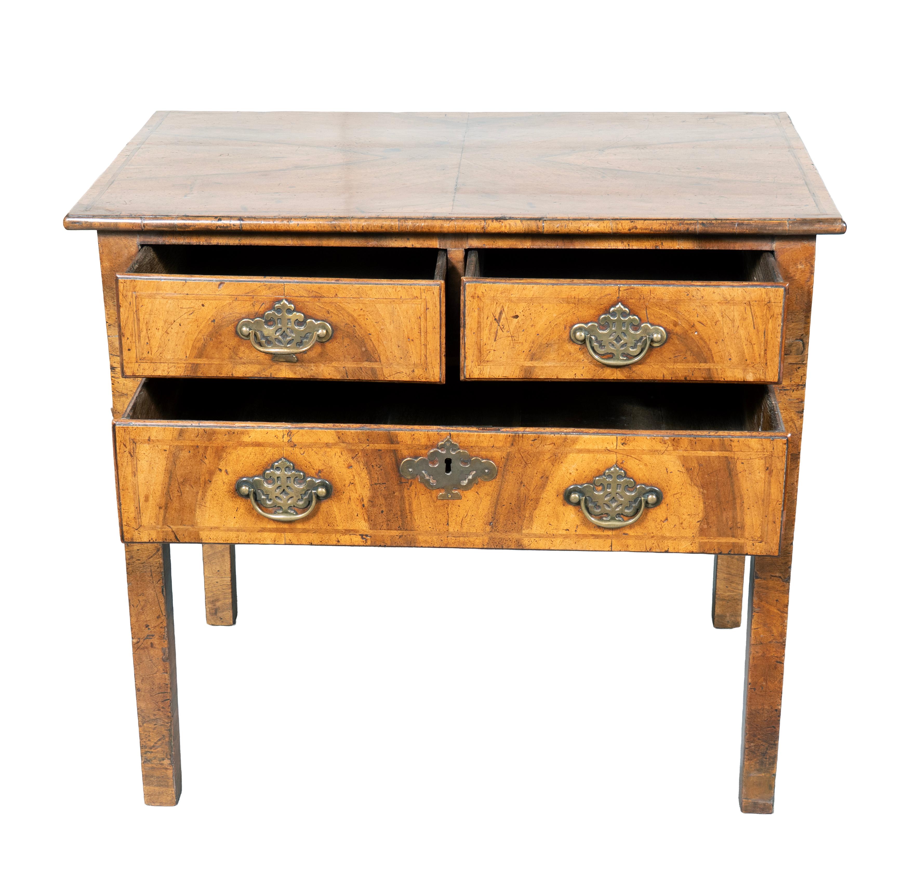 George II Walnut Lowboy For Sale 2