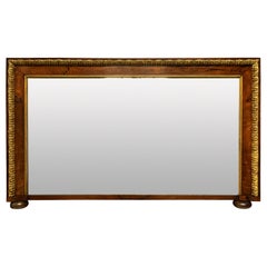 George II Walnut & Parcel Gilt Overmantle Mirror