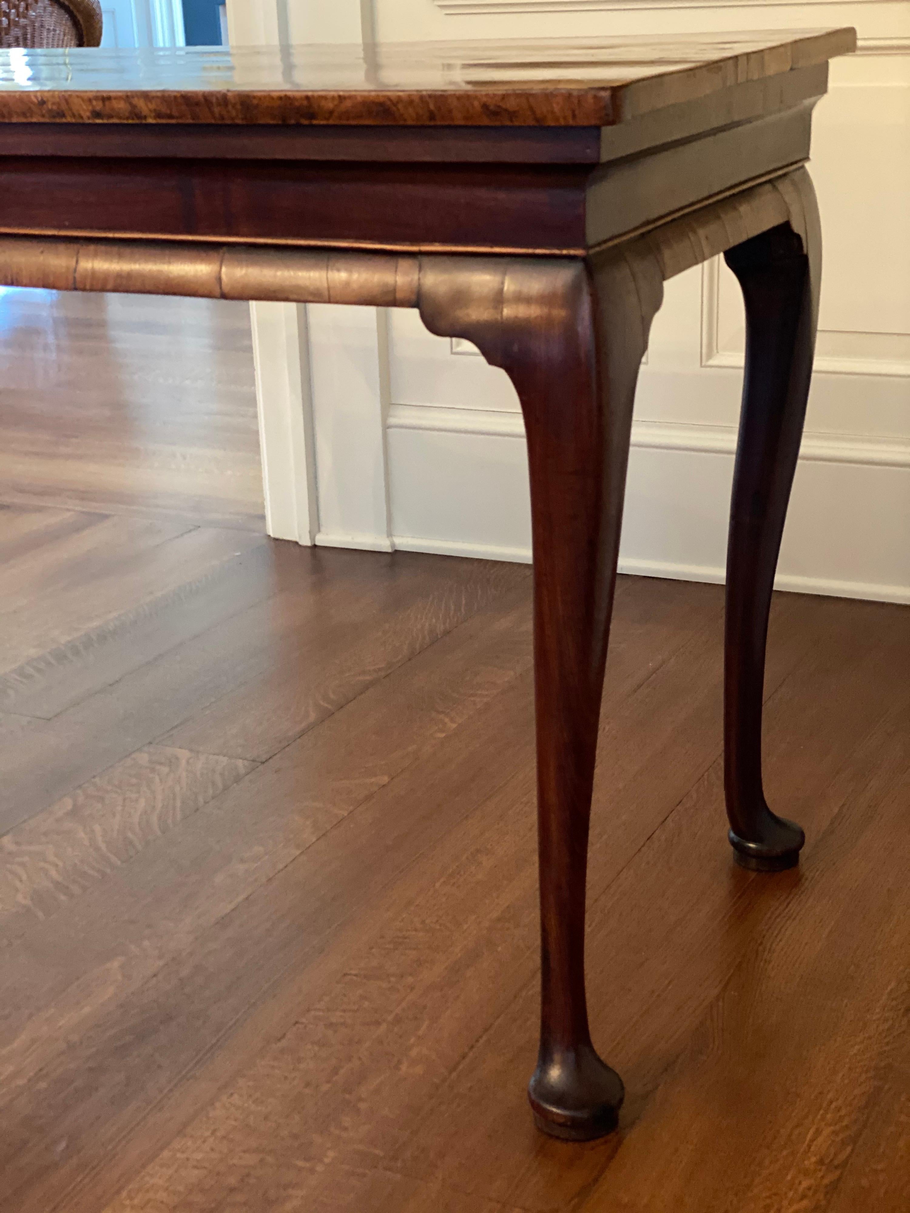 English George II Walnut Pier Table, 18th Century