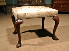 George II Walnut Stool, circa 1740