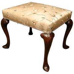George II Walnut Stool, circa 1740