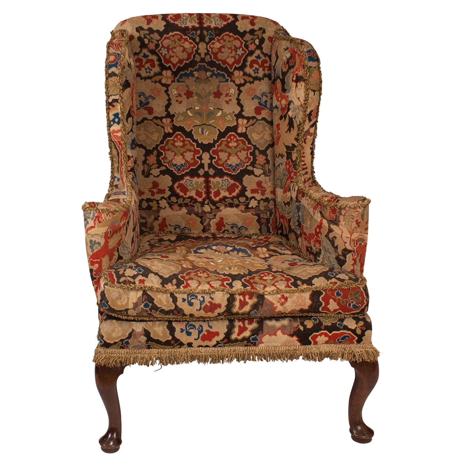 George II Wing Chair, England, circa 1750