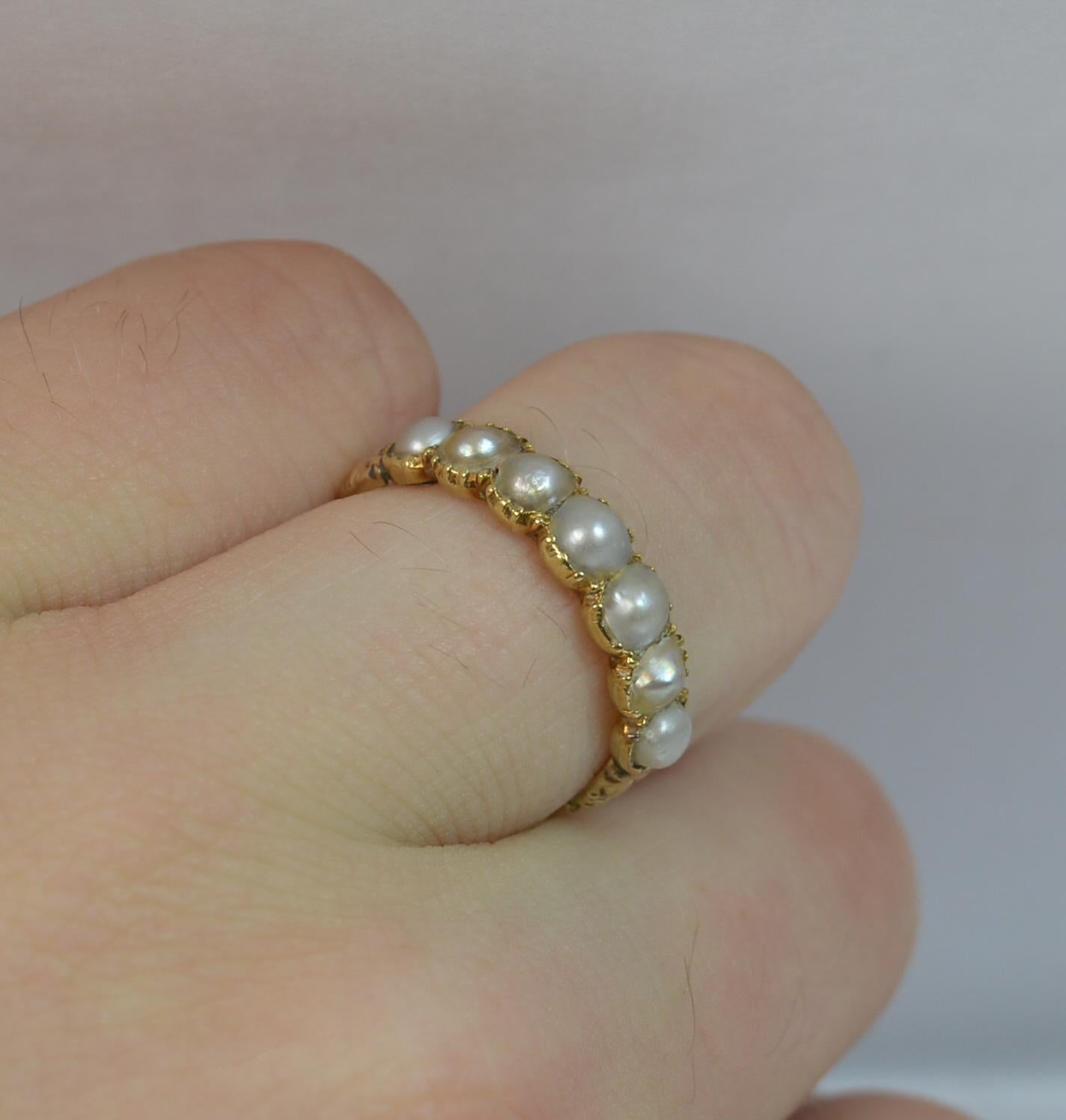 half pearl ring