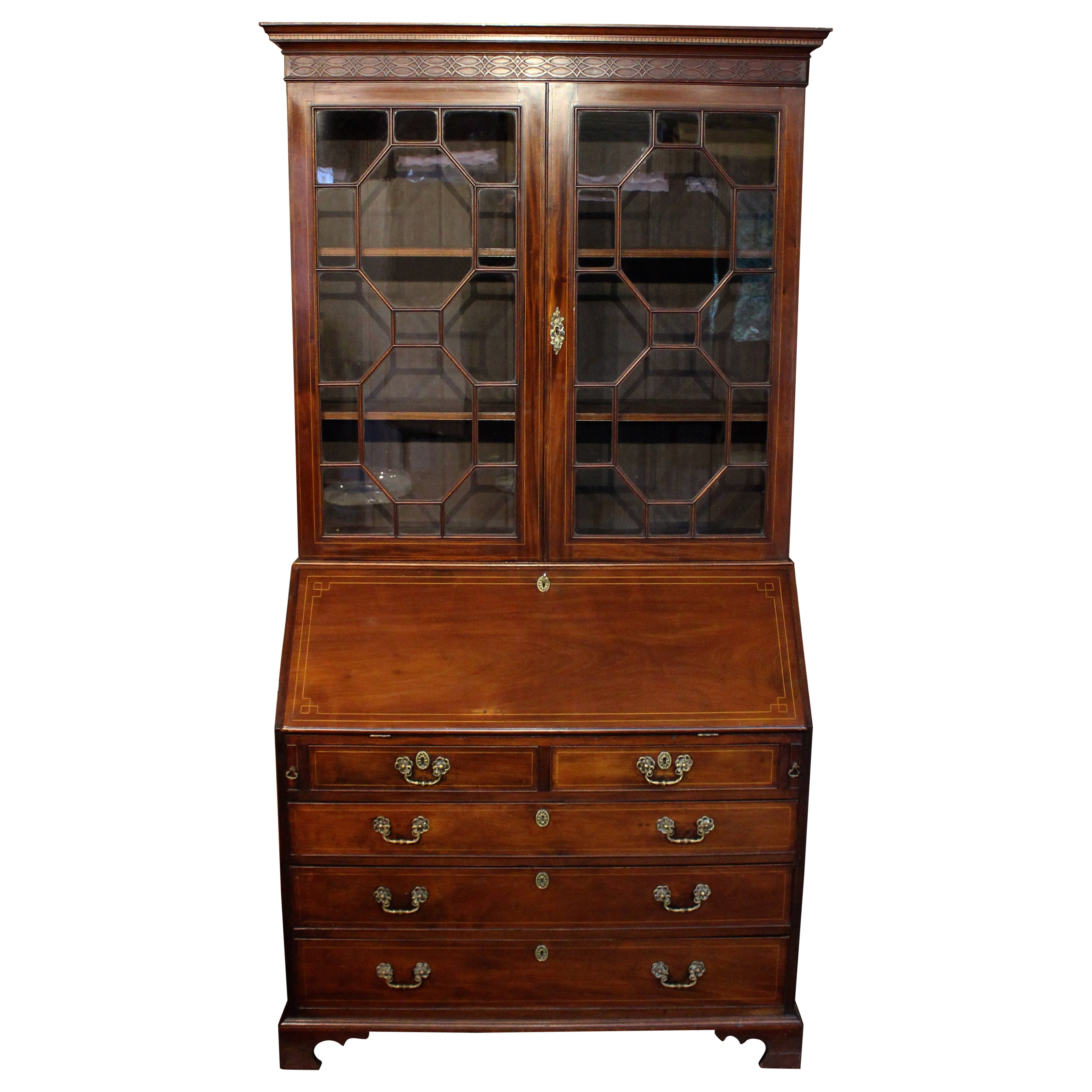 George III 1774 English Bureau Bookcase