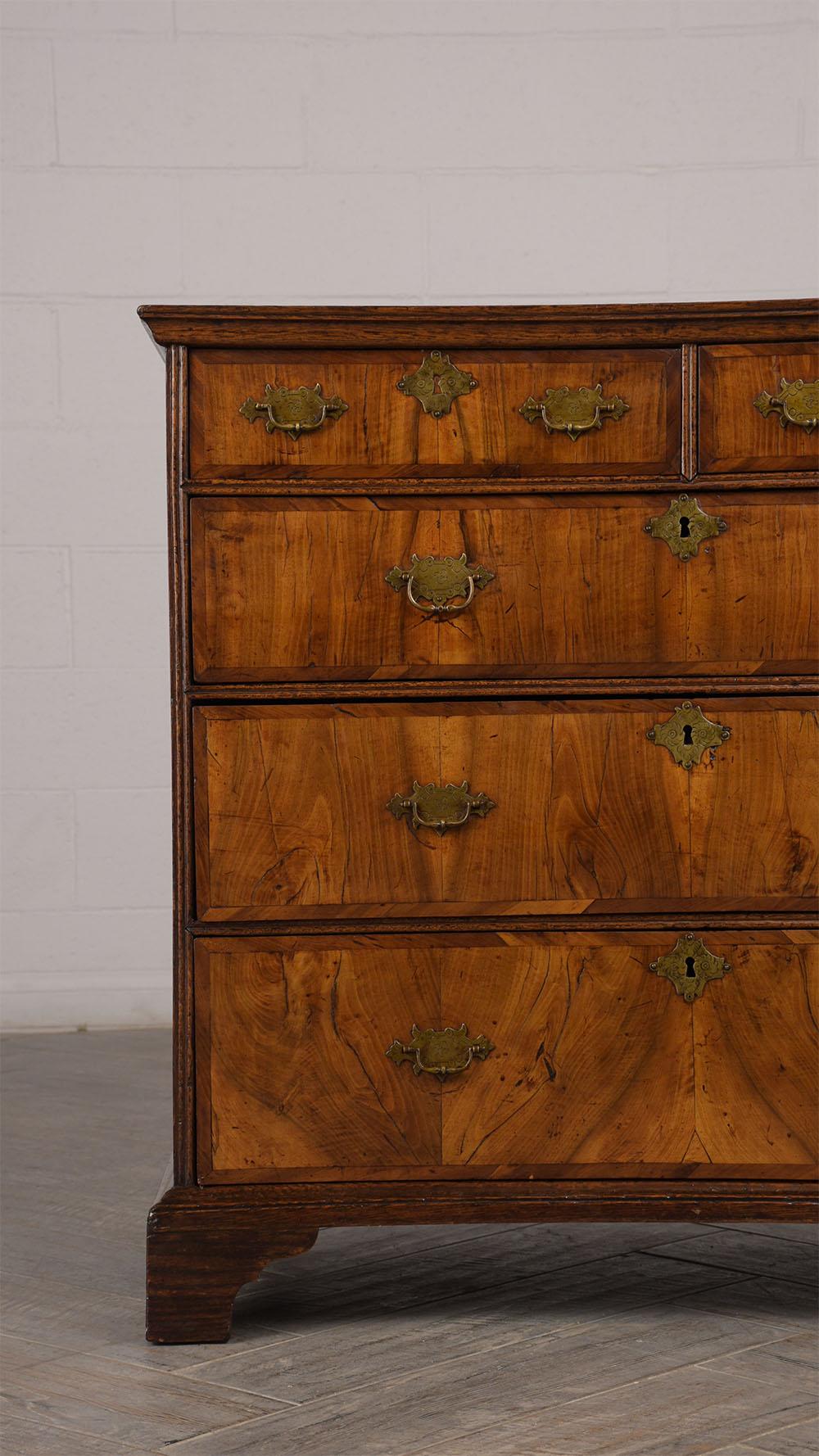 George III 1840s Walnut Chest of Drawer 1