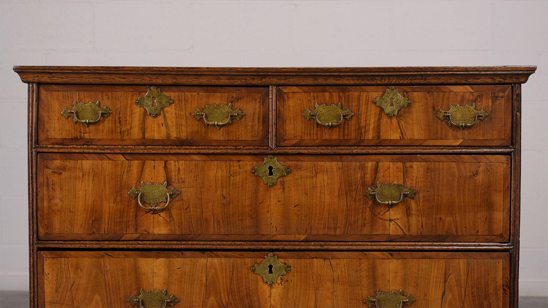 George III 1840s Walnut Chest of Drawer 2