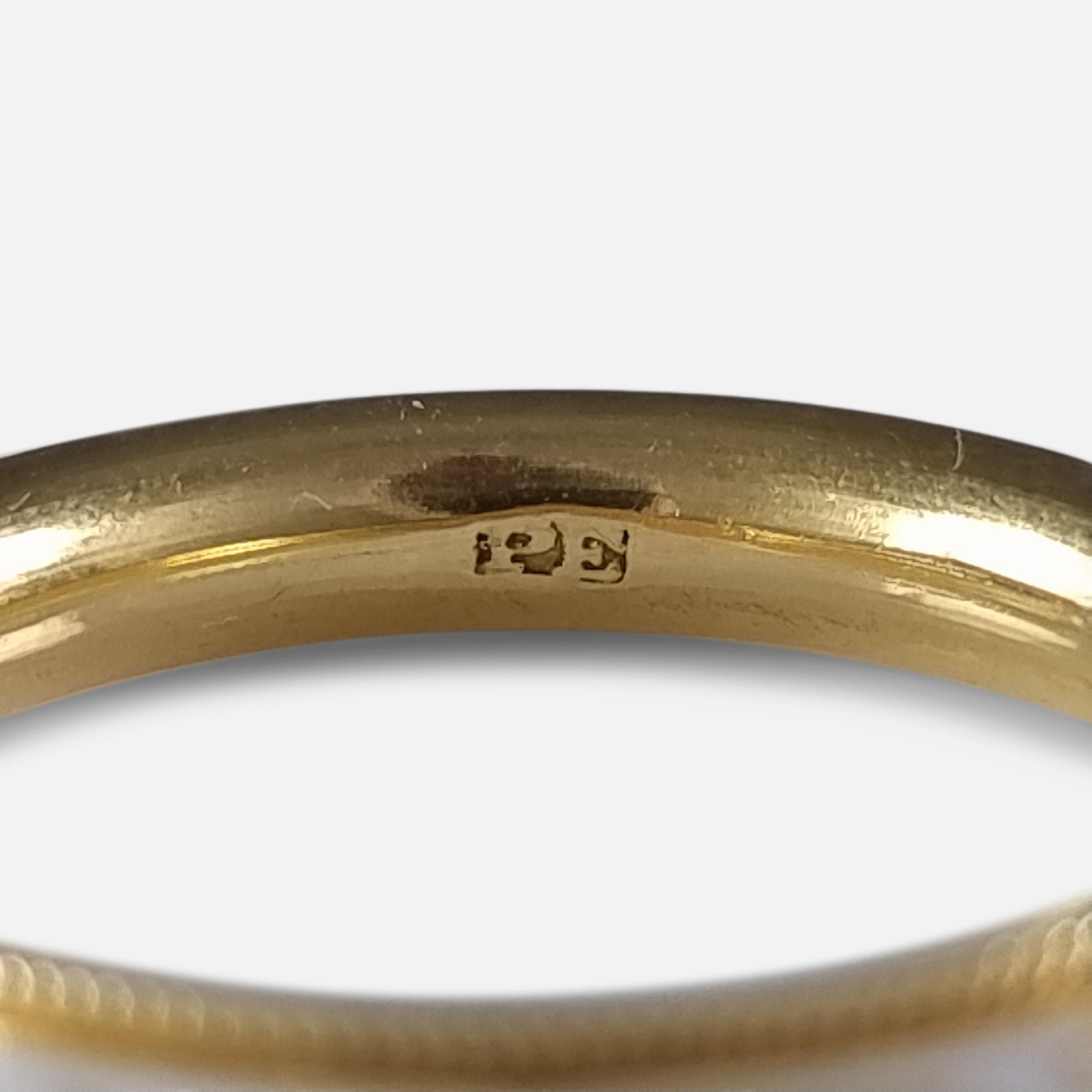George III 18ct Gold and Enamel Memorial Ring, Circa 1768 3