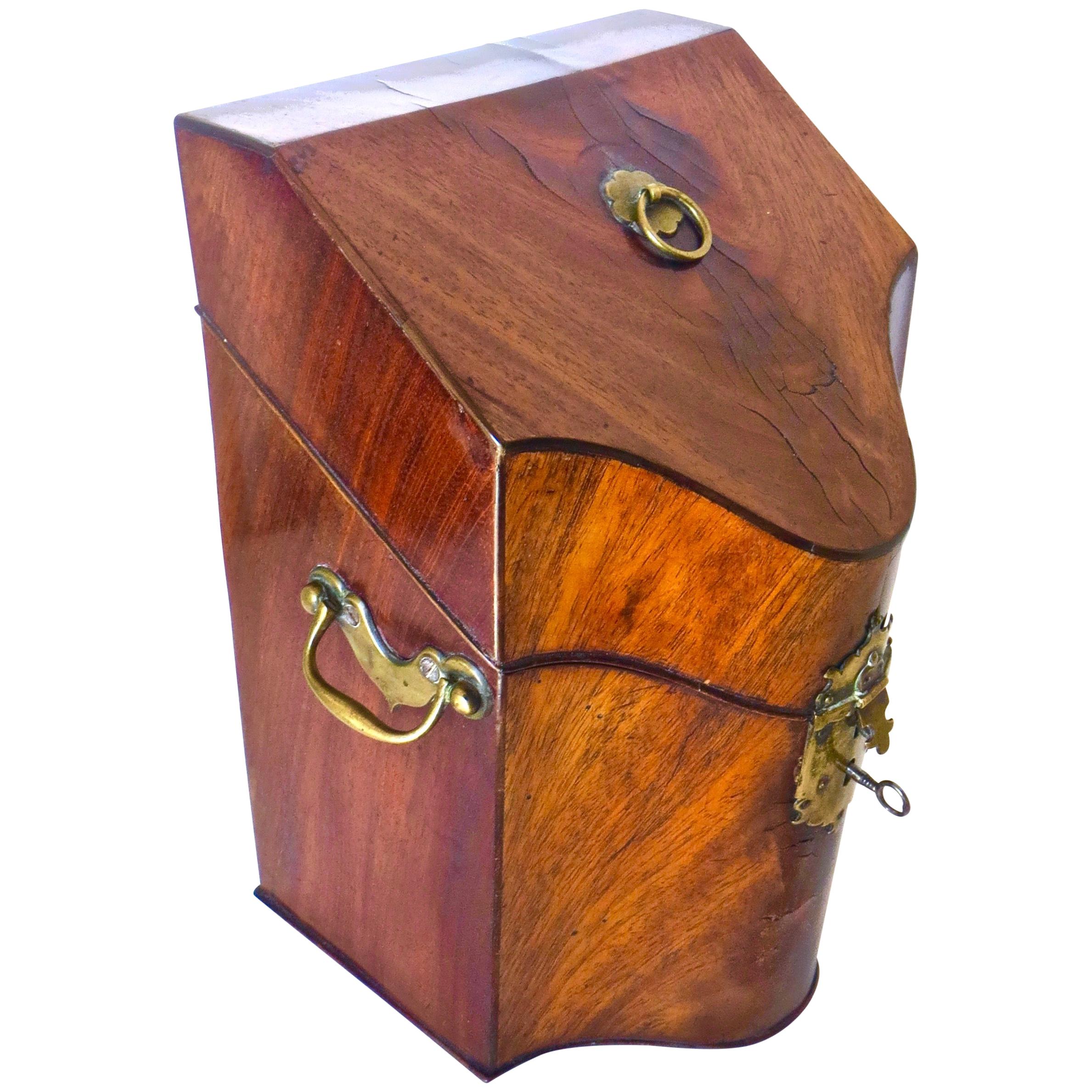George III 18th Century Mahogany Letter Box. Circa 1790 For Sale