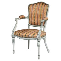 George III Hepplewhite Antique Painted Armchair