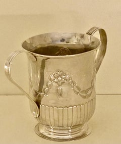 George III Antique Sterling Silver 2 Handled Porringer, Circa 1778