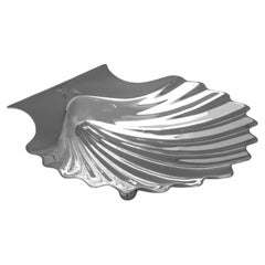 Conchiglia per burro in argento sterling di Giorgio III realizzata da William Plummer nel 1777