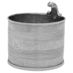 George III Antique Sterling Silver Cream Pail, William Fountain, London, 1801