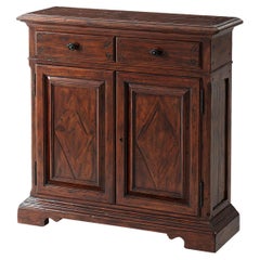 George III Antiqued Wood Side Cabinet