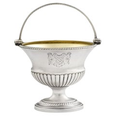 Cestino per zucchero "Bell" di George III realizzato a Londra da Robert Sharp, 1798