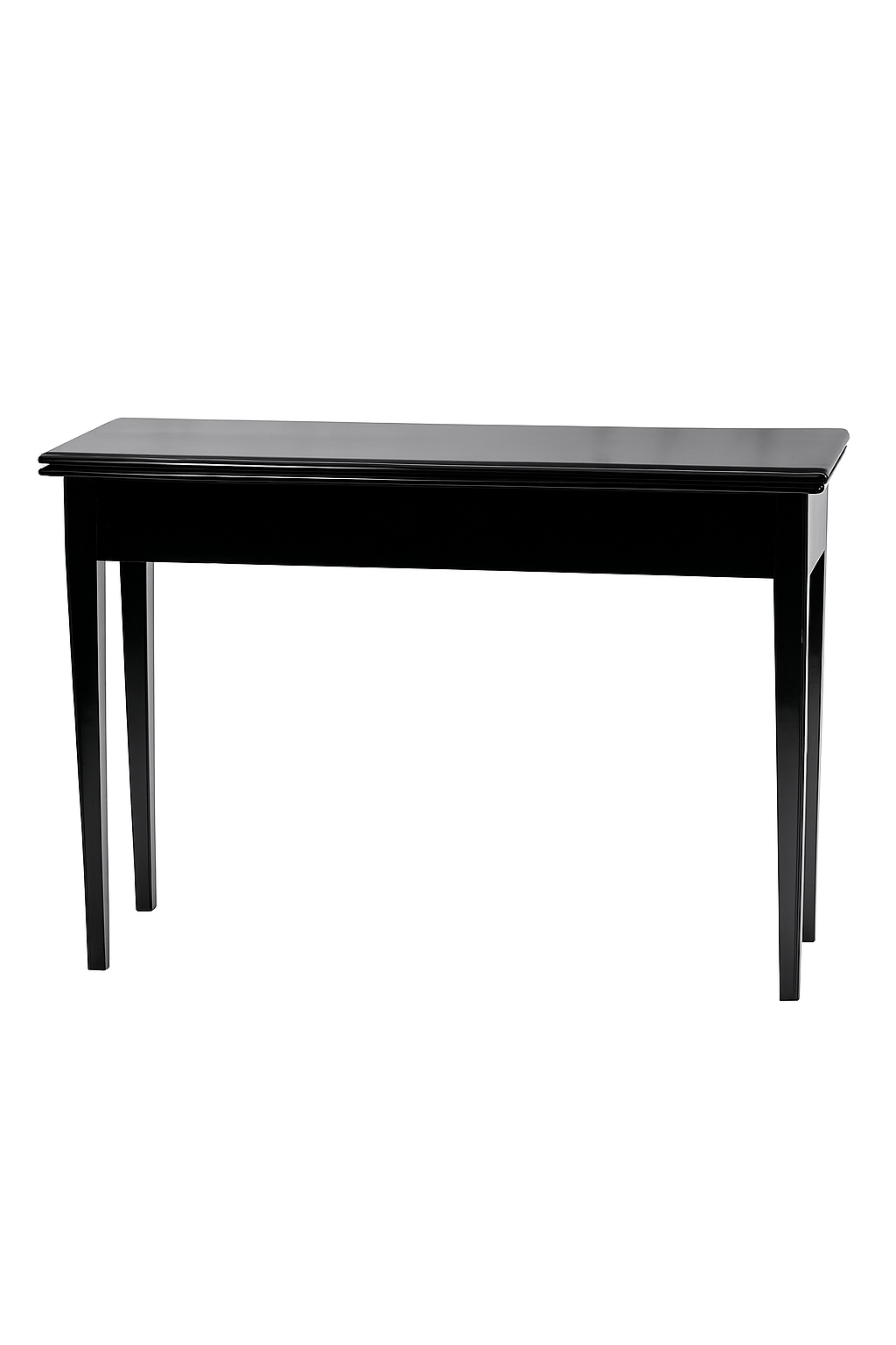 Table à abattant en noyer laqué noir George III, fin du XIXe siècle en vente 1