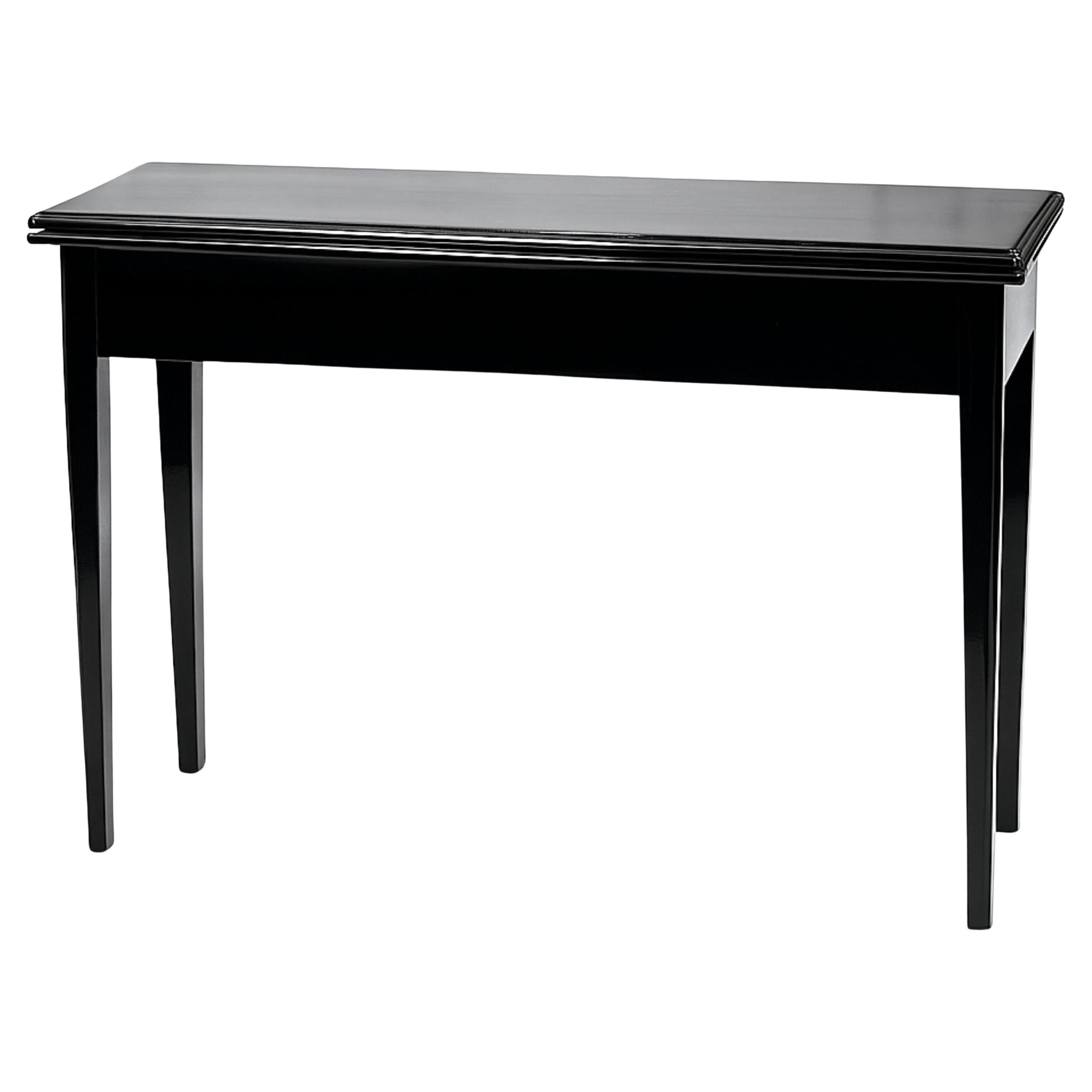 Table à abattant en noyer laqué noir George III, fin du XIXe siècle en vente