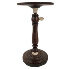 George III Boldly Figured Mahogany Candle Stand