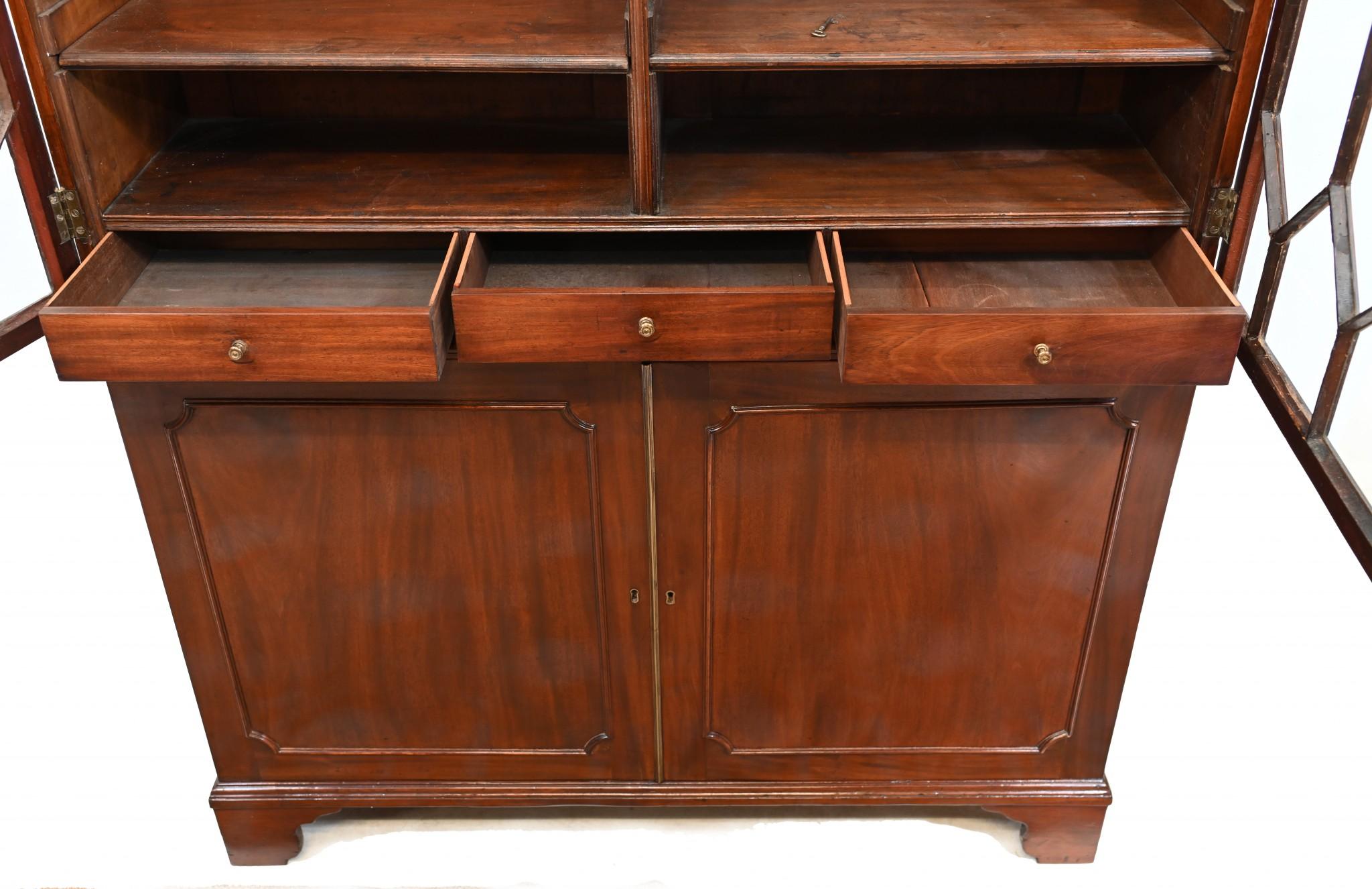 George III Bookcase Mahogany Library Cabinet 1790 7