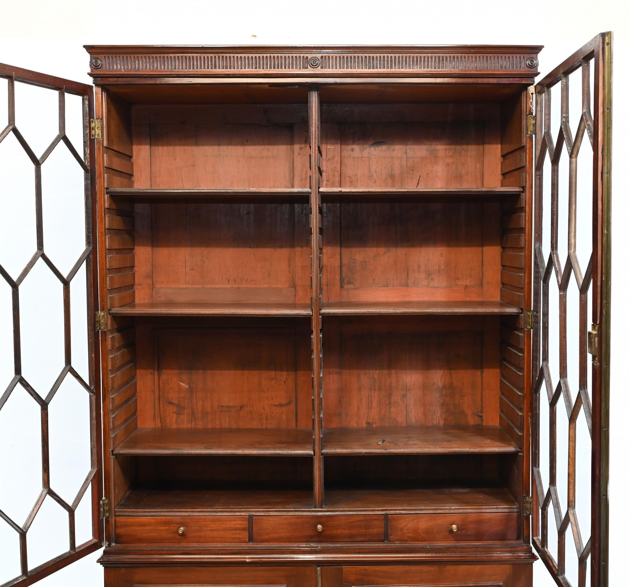 George III Bookcase Mahogany Library Cabinet 1790 11
