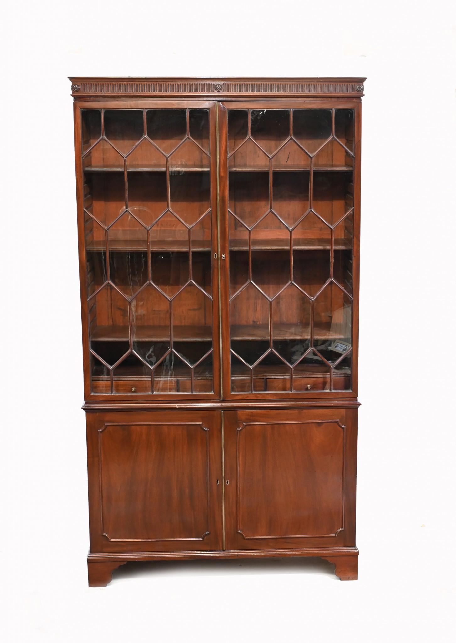 George III Bookcase Mahogany Library Cabinet 1790 13
