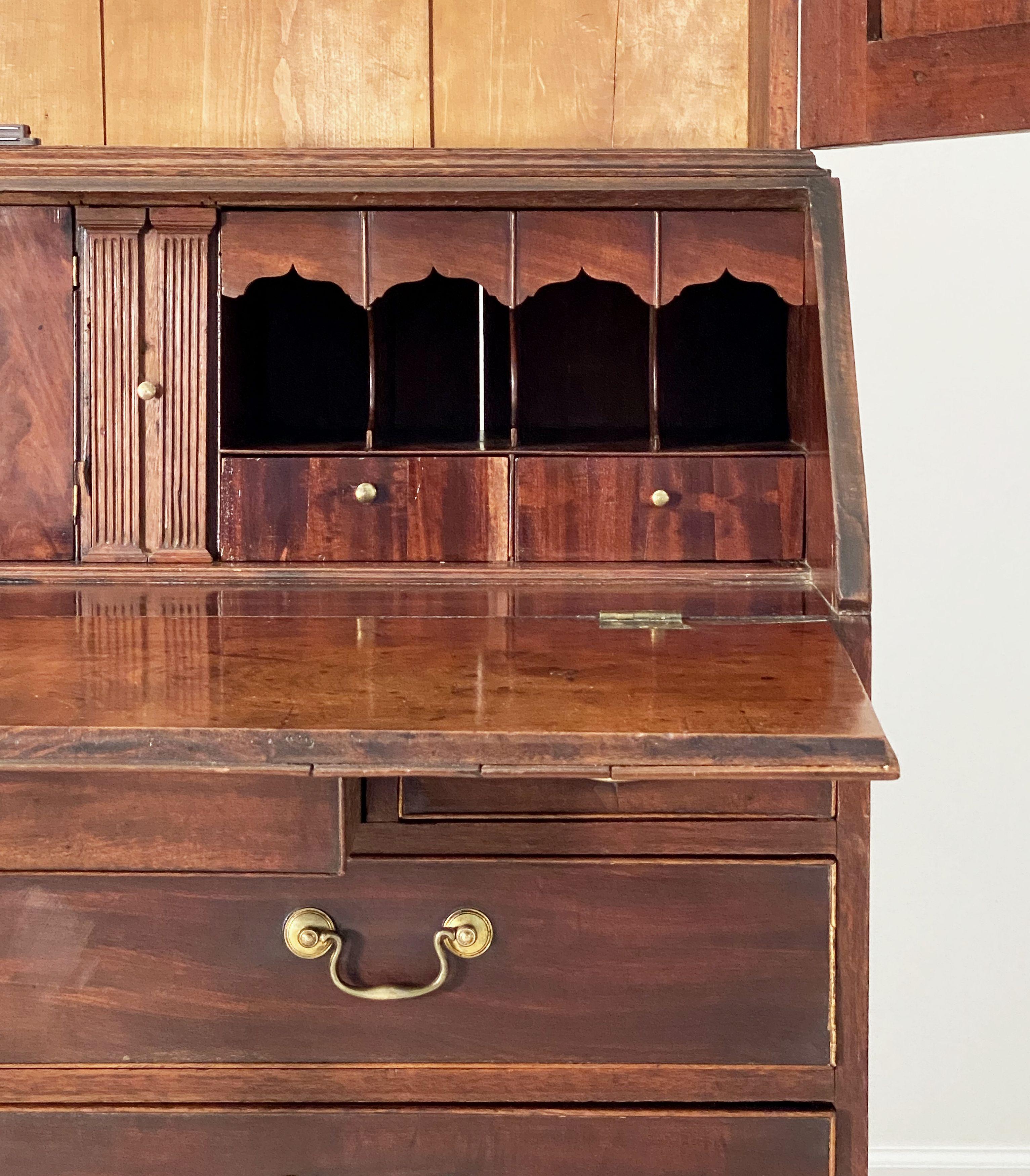 George III Bookcase or Secretary Bureau of Mahogany from England 4