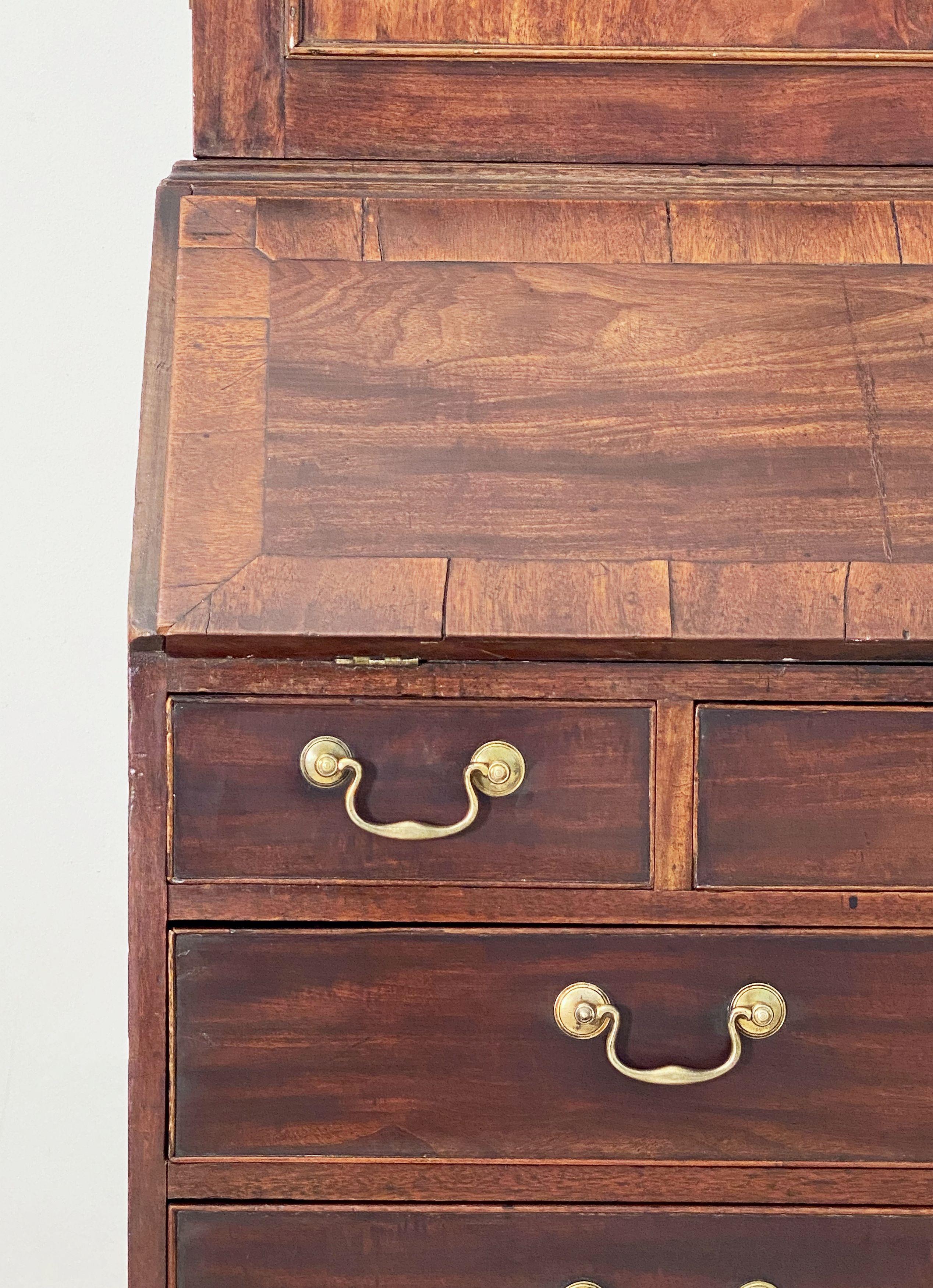 George III Bookcase or Secretary Bureau of Mahogany from England 5