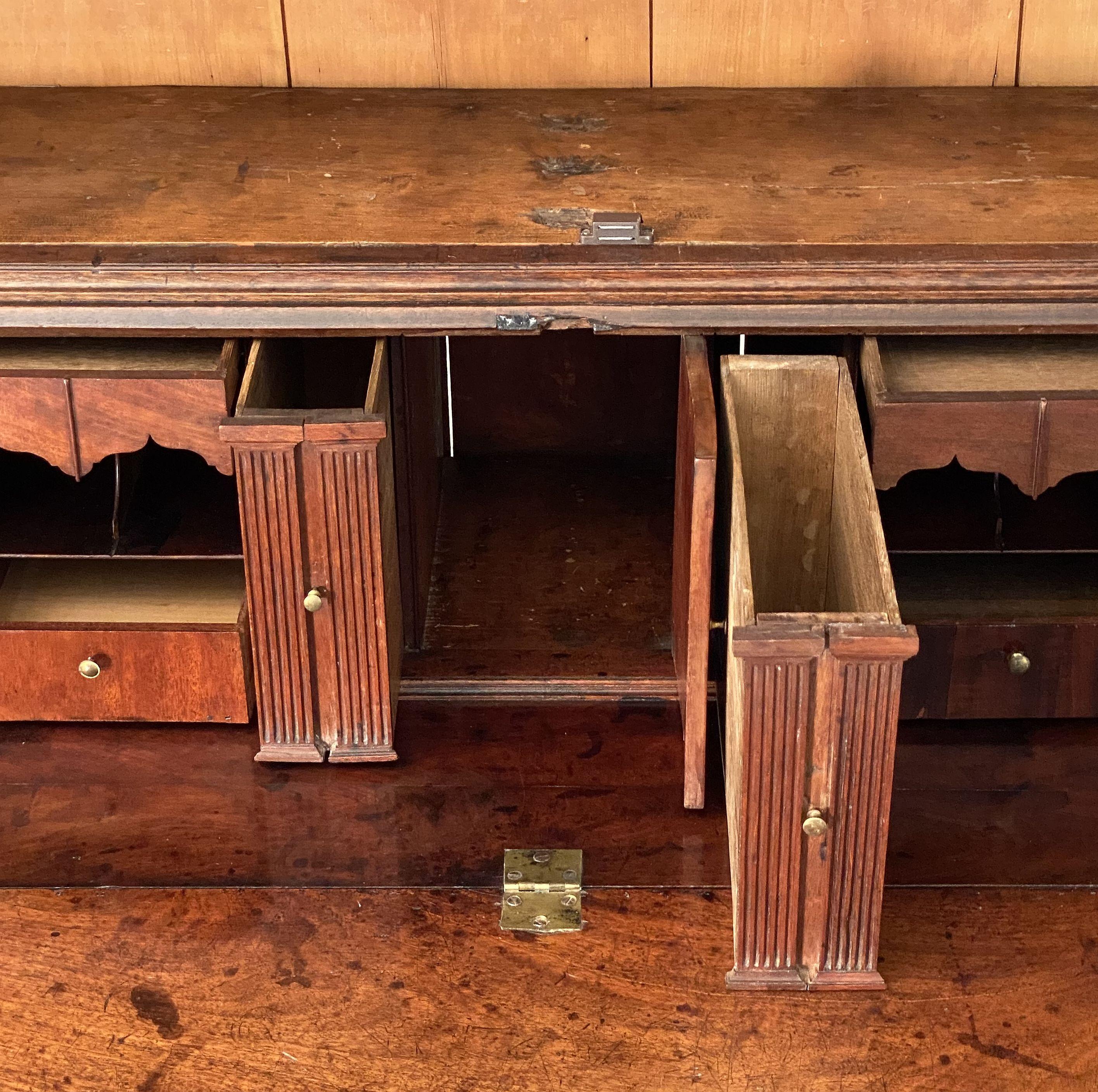 George III Bookcase or Secretary Bureau of Mahogany from England 8