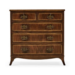 George III Bow Front Bedside Dresser