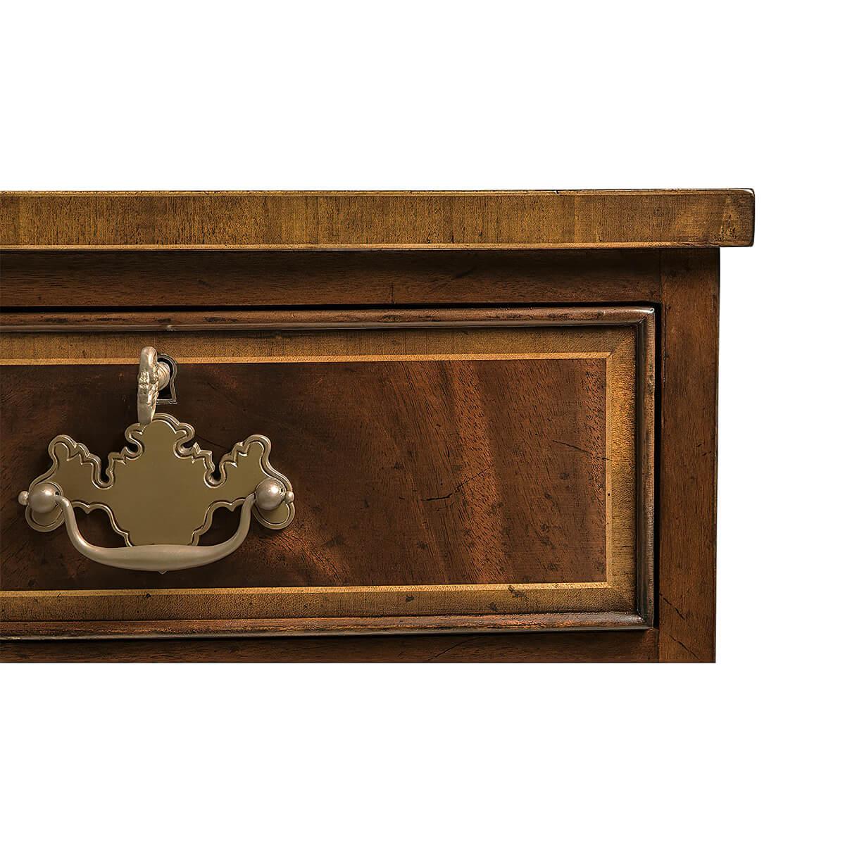 George III Bow Front Bedside Dresser In New Condition For Sale In Westwood, NJ