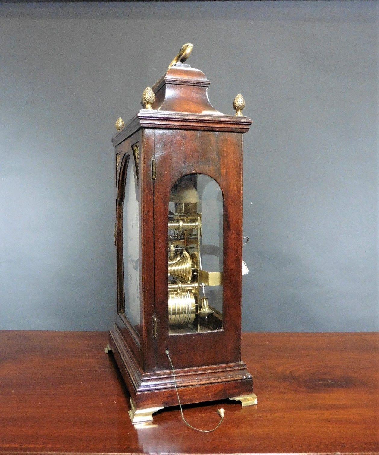 English George III Bracket Clock by Christopher Bullock, London For Sale