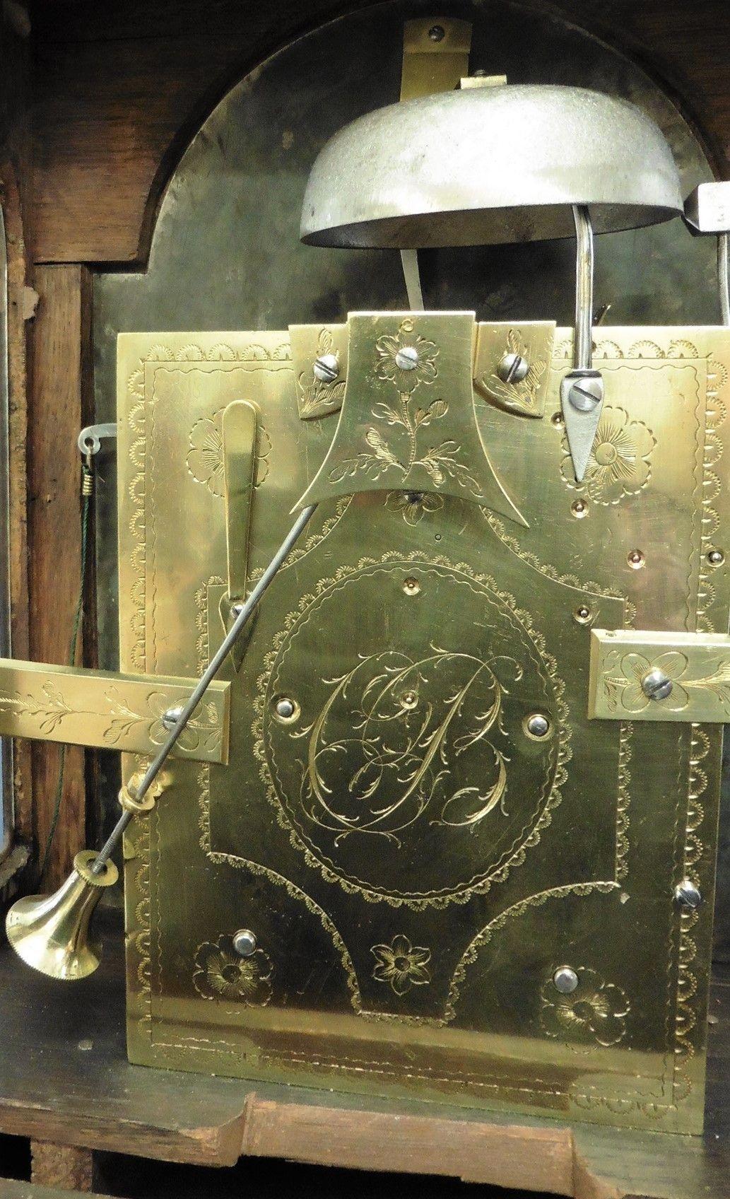 Mahogany George III Bracket Clock by Christopher Bullock, London For Sale