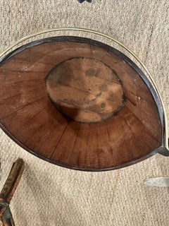 George III Brass-Bound Mahogany Navette Form Peat Bucket 19th Century