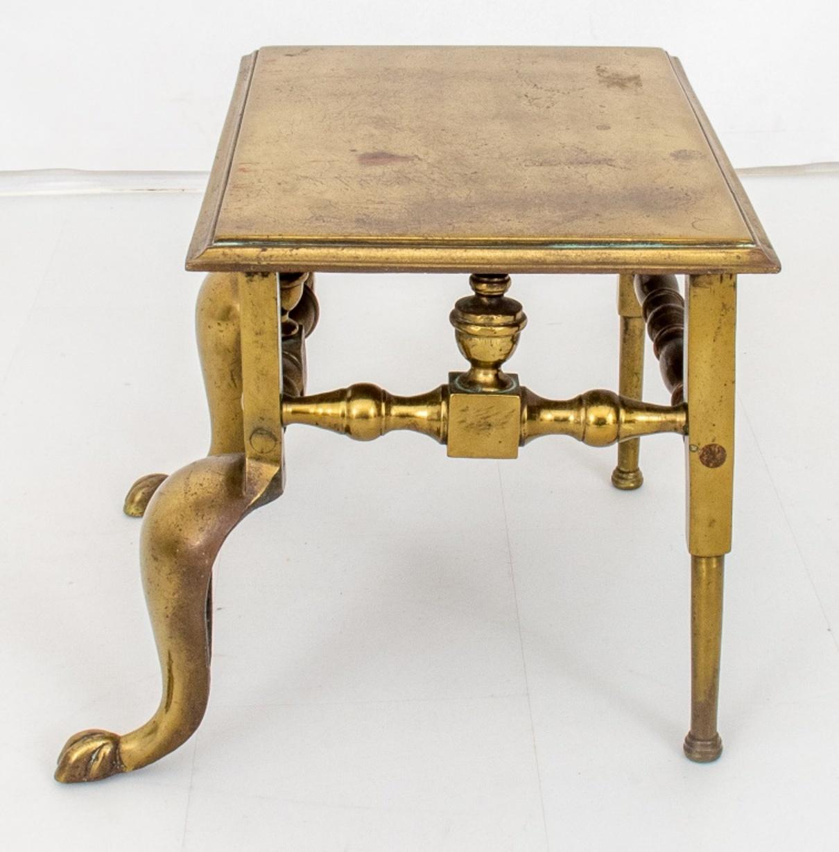 George III Brass Hearth Bench or Warmer, 18/19th C For Sale 3