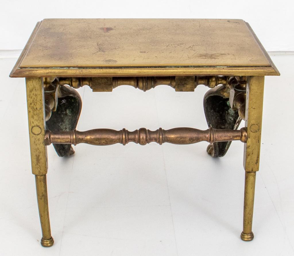 George III Brass Hearth Bench or Warmer, 18/19th C For Sale 4