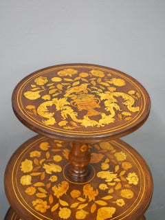 George III British 3-Tier Mahogany Dumbwaiter