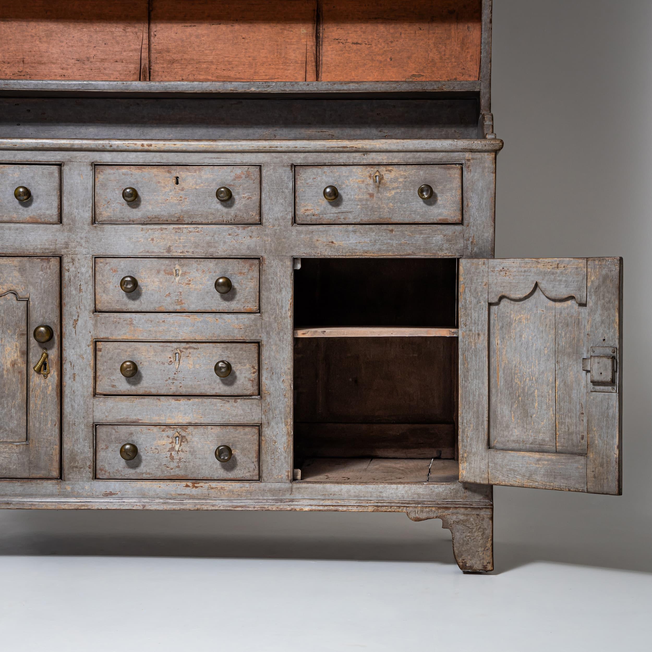 Dipinto a mano Buffet Giorgio III, Inghilterra, fine del XVIII secolo in vendita