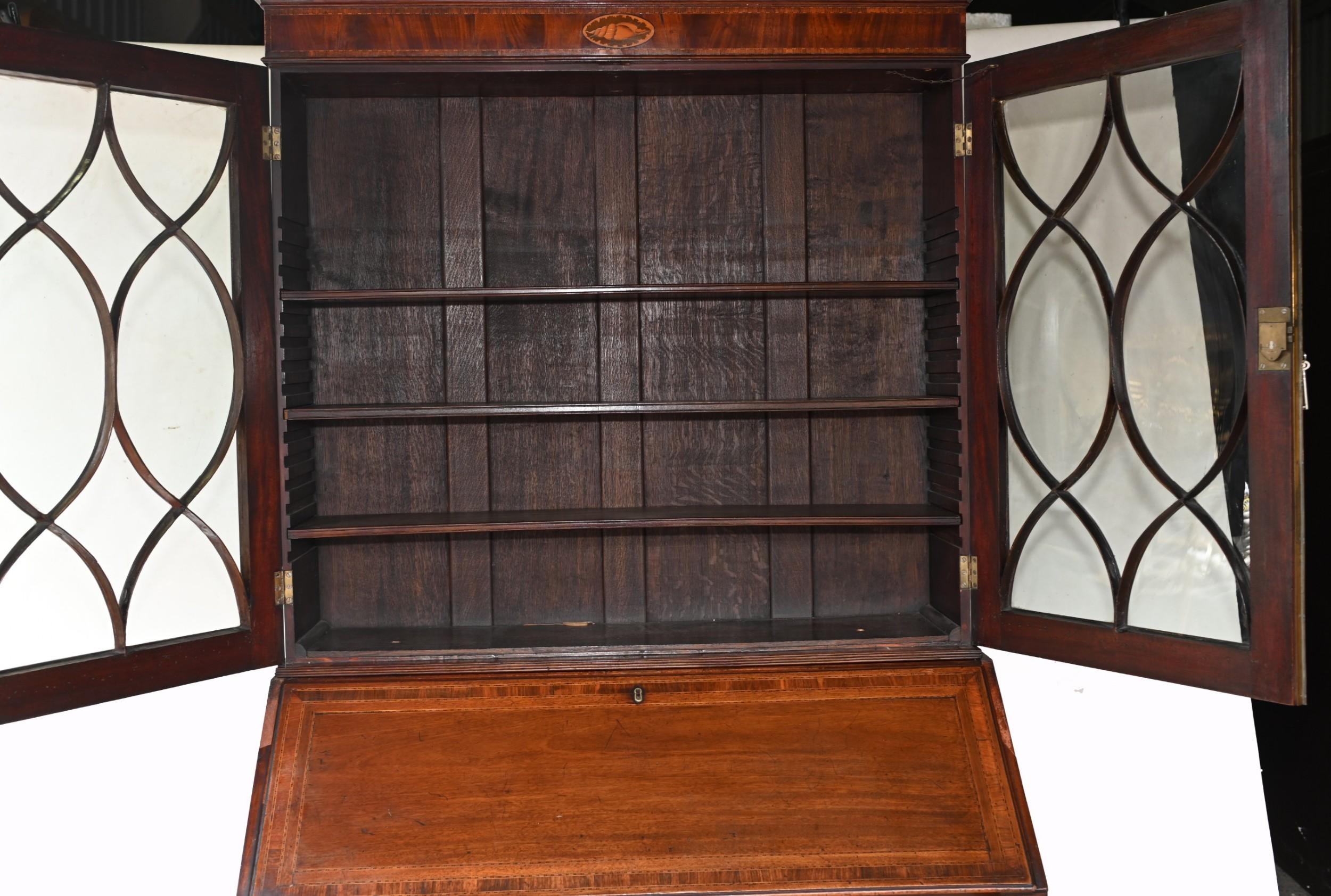 George III Bureau Bookcase Antique 1790 5