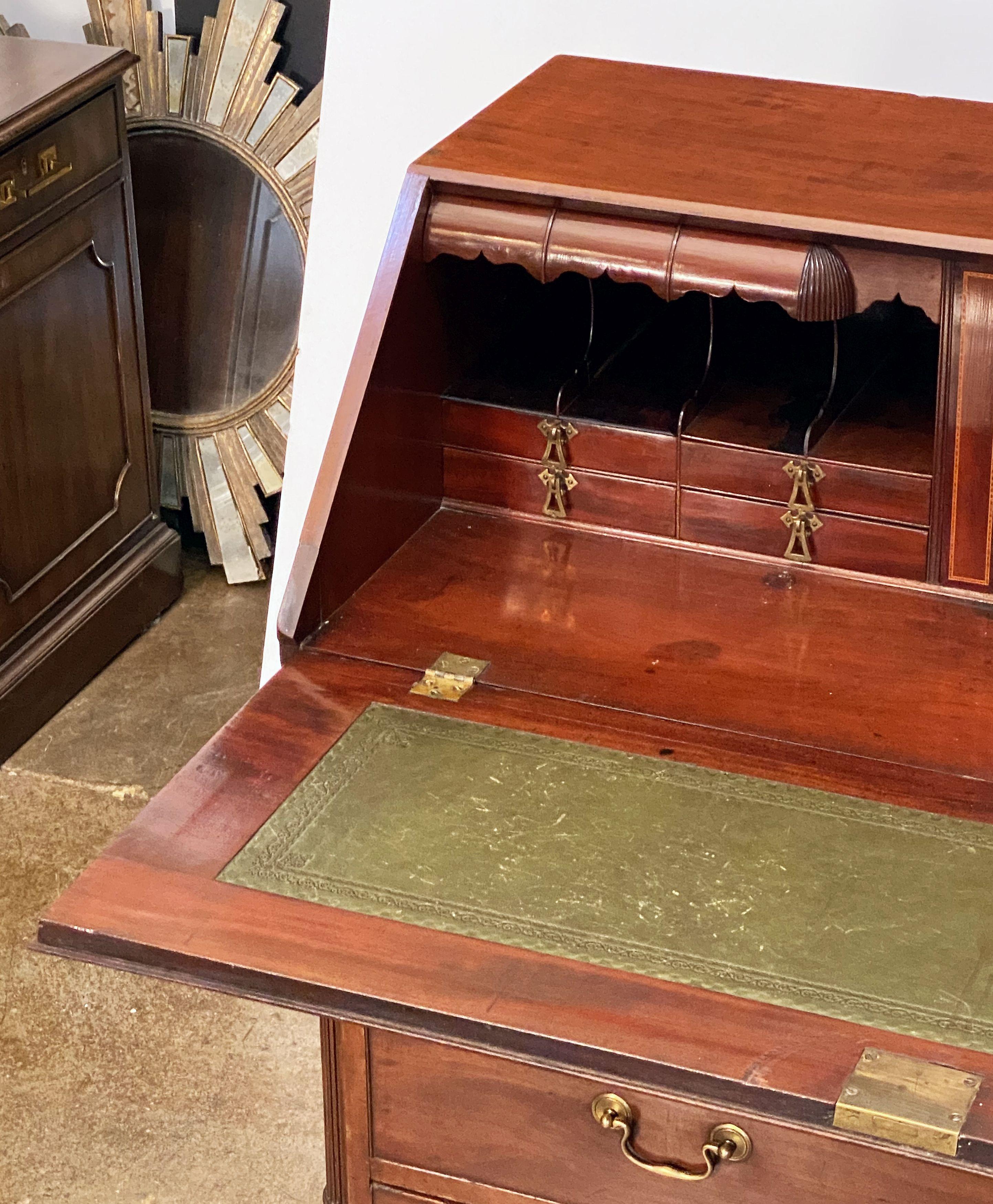 18th Century and Earlier George III Bureau Desk or Secretary Chest of Mahogany from the 18th Century For Sale