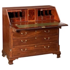 Vintage George III Bureau Desk or Secretary Chest of Mahogany from the 18th Century