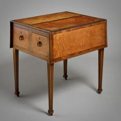 George III Burr-Maple Harlequin Pembroke Table by Mayhew & Ince